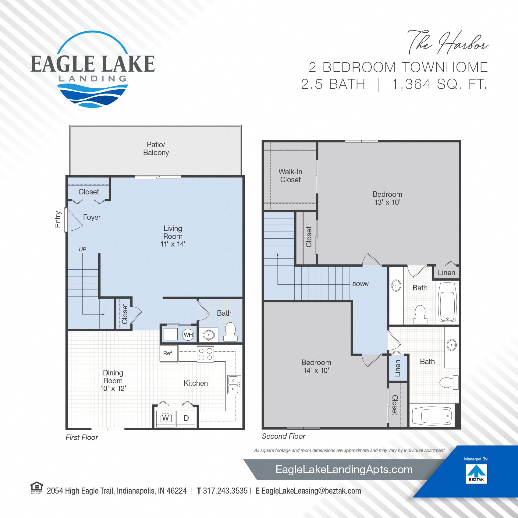 The Harbor Townhome floor plan